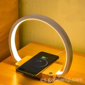 Lámpara de noche moderna del sensor táctil con cargador inalámbrico